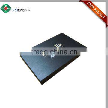 Silver stamping logo perfume cardboard gift packaging box
