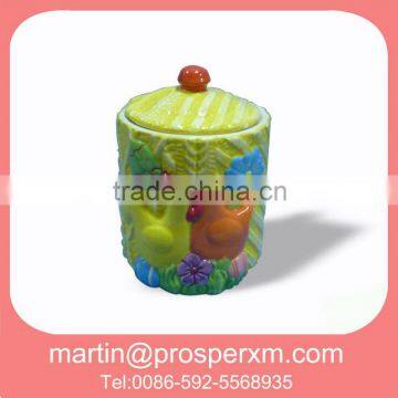 2015 Ceramic easter cookie jar