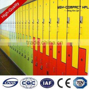 Weigeya wooden color one door waterproof hpl popular club locker