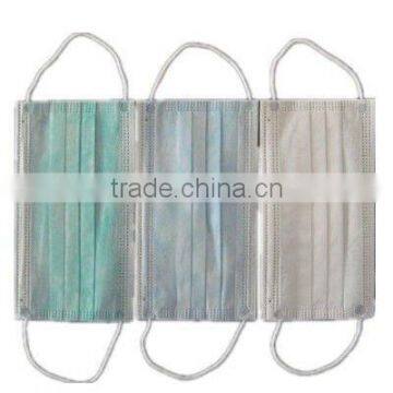 Disposable Anti-virus Face Mask/Non-woven 3-ply Face Mask with Ear-loop