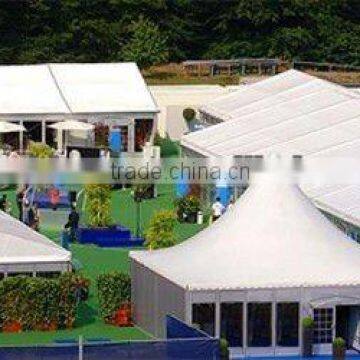 Hexagonal Tent with Glass wall glass door