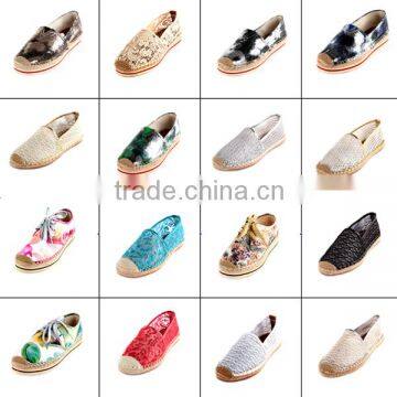 Women Fashion Slip-on Cloth Shoes Female Jute Casual Shoe Women Wave Pattern Flast Street Snap Soft Loafer Shoes photo-5