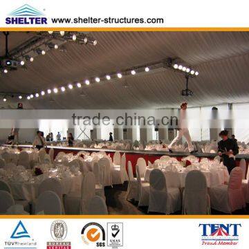 Strong and high-quality wedding tents with roof lining manufactured in Guangzhou, China