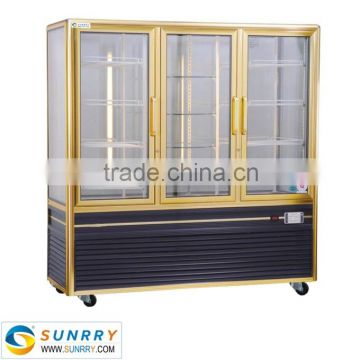 Hot sale supermarke vegetable display refrigerator showcase with air cooling