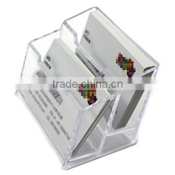 Plastic Clear Business Card Holder 2 Layers