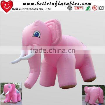 Giant Pink inflatable cartoon elephant