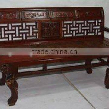 chinese antique long bamboo armchair