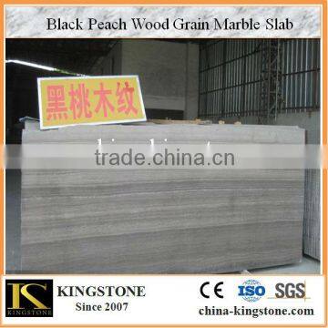 Black Peach Wood Grain Marble Slab