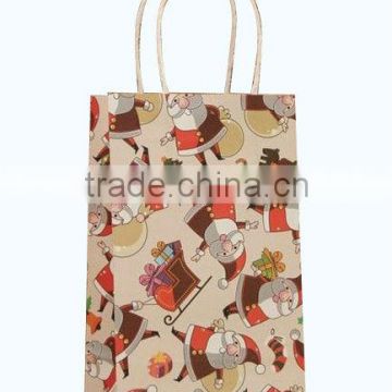 Environamental christmas handmade paper gift bag