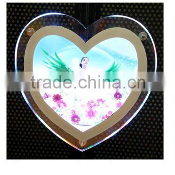 2012 Heart shaped slim acrylic photo frame