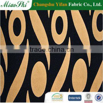 100%polyester woven golden weft suede for sectional sofa cover suede fabric