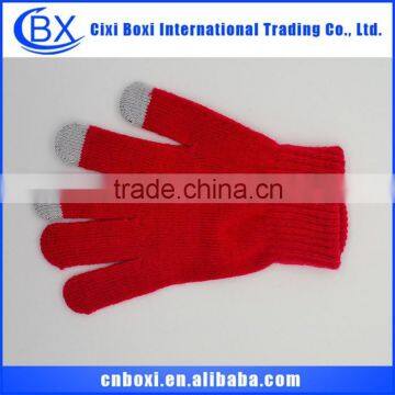 2014 New arrival acrylic unisex acrylic glove,smart finger touch glove