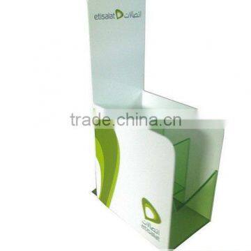 customize countertop acrylic material brochure holder