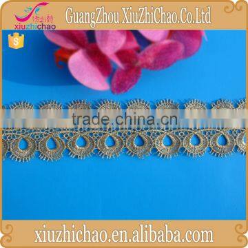 factory selling 7cm chemical gold lace in ShanTou