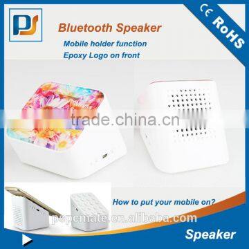 2016 New Design Portable Bluetooth Speaker With Mobile Phone Holder Music Mini Bluetooth Speaker