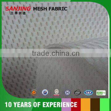 White Power Bird Eye Mesh Fabric