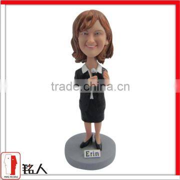 customized business woman bobblehead