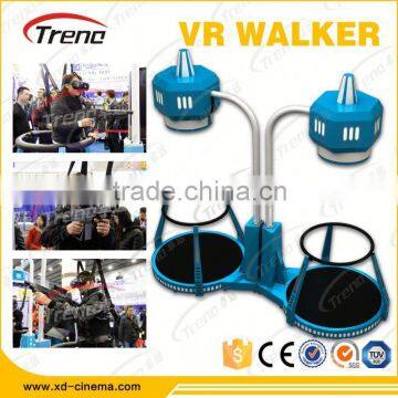 Walking platform with VR shooting guns VR walker simulator