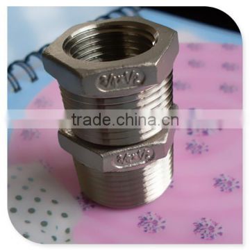 316 Stainless Steel BSP Hexagon 3/4" x 1/2" Male/Female Reducing Bush