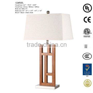 Wooden Base Vogue Living Room Table Lamp photo-2