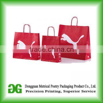 Custom Christmas paper bag/paper shopping bag/handle bag made in Dongguan China