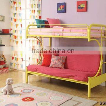 Cheap Living Room Heay Duty White Black Blue Red Metal Sofa Bunk Bed photo-3