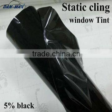 High Quality Non-glue Remove Window Film That Black Color Static Cling Car Solar Film