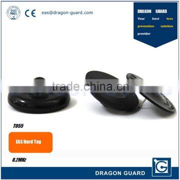 China Manufacturer Supply Supermarket Anti-Theft 8.2MHz RF Hard Tag EAS Round Security Tag Black
