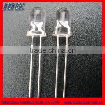 With long leg and flange 3mm BULLET led diode