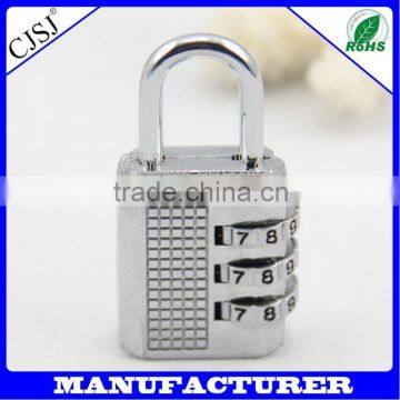 Popular 3 digital combination padlock Silver Smart Digital Combination Padlock CH-17D