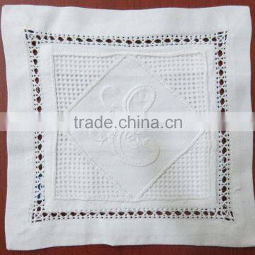 Hand embroidered lavender sachet/bag/pillow-monogram(design #85)