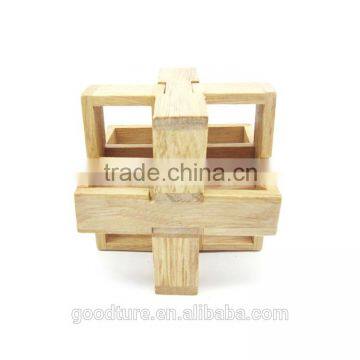 2015 Hot Sale Wooden IQ Intelligent Puzzle Magic Puzzle Kongming Lock Brain Teaser Model Number GAD1085 photo-4