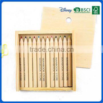 Hot Sale Wooden Colored Art Coloring Pencil Set Into Slidding Mini Drawer Wood Box Supplier's Choice photo-4