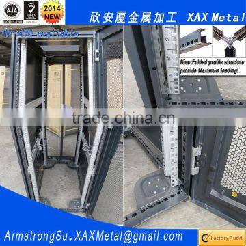 XAX4704KS 47U 9 & 16 Folded Profile making machine ISP/ICP/ISV/IDC Heavy Duty Casters Rack mount Rackmount Server Cabinet