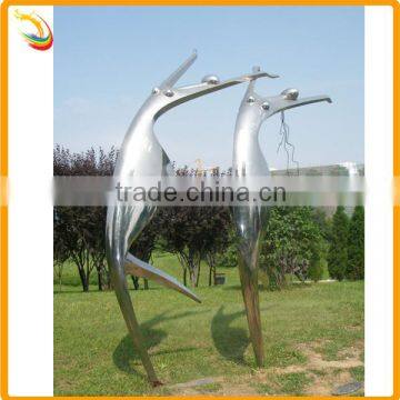 Garden Decorative Metal Stainless Steel Dancing Girl Sculpture