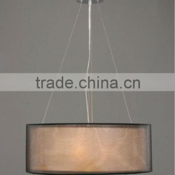 2015 Modern fabric shade metal pendant lamp/light