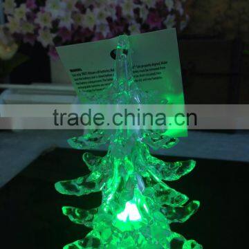 flameless Led acrylic christmas tree battery operated