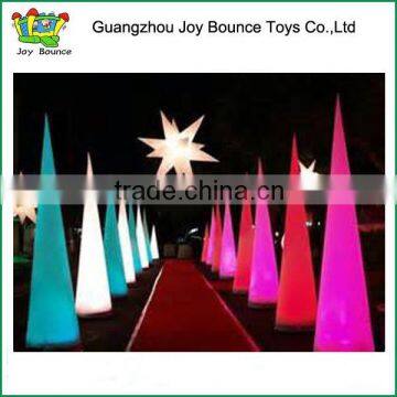 colorful inflatable led pillar inflatable led cheer stick with star for event