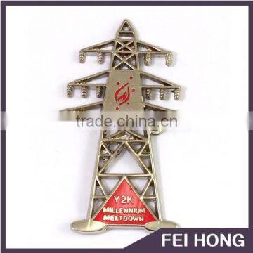 Customized promotion pylon shape pin badge