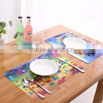 fish and shrimp ocean 3d table mat for cartoon display,kids favorite placemat