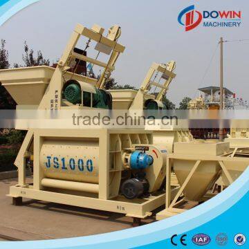 JS series twin shaft concrete mixer 1m3 for sale