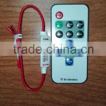 Mini RF Led Controller, Single Route Dimmer Led Controller 11 keys DC12V input