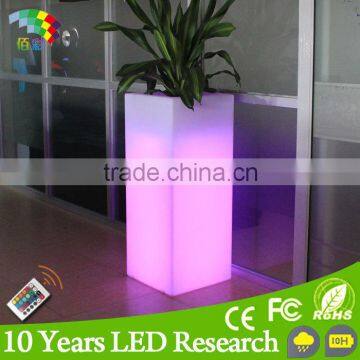 RGB color changing led planters /light up flower pot/plastic led flower pot