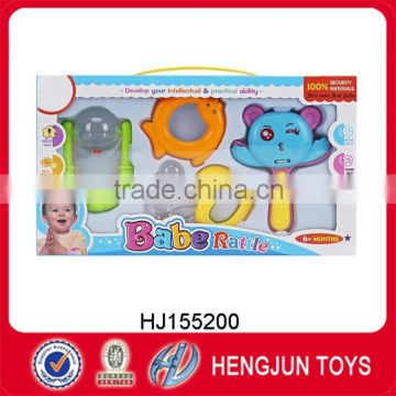 2016 hot selling non-toxic baby plastic rattles toys