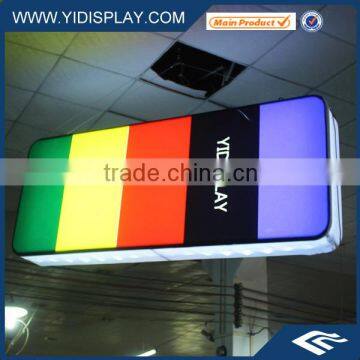 Custom Aluminium portable trade show LED ceiling banner, hanging banner