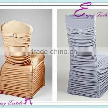 YHC#08 nylon high quality ruffled spandex chair cover--polyester chair cover banquet chair cover wedding chair cover