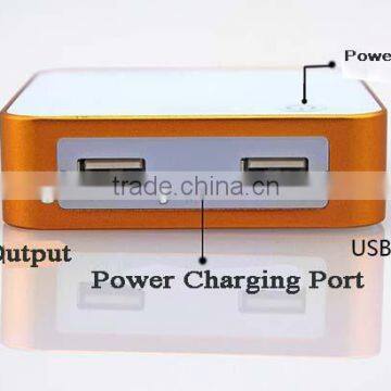 High Capacity Power Bank 6600mAh dual usb power bank plus display ads