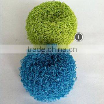 household products for kitchen polyester fiber scourer stainless steel scrubber for kitchen cleaning