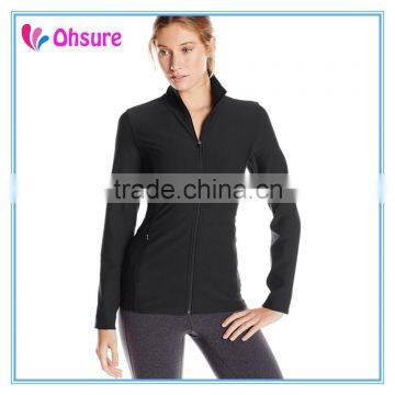 Slim Fitting Yoga Wear Active Top Sports Clothes Womens Dry Fit Nylon Gym Jacket photo-2