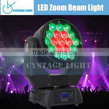 Pro Light Zoom Moving Heads 19x15W LED Moving Head RGBW Wash Light